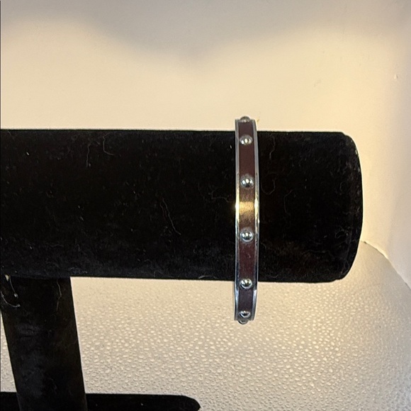 Silver Studded Bangle Bracelet - Picture 1 of 7